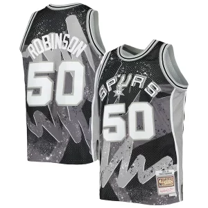 David Robinson San Antonio Spurs Hardwood Classics 1998/99 Hyper Hoops Swingman Stylish Jersey Black Must - Have for Jerseys Lovers