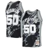 David Robinson San Stylish Antonio Spurs 1998/99 Hardwood Classics Marble Swingman Jersey Black Perfect for Game Day