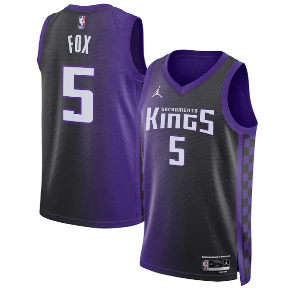 De'Aaron Elegant Fox Sacramento Kings Jordan Brand Unisex Swingman Jersey Statement Edition Purple Great for Fans