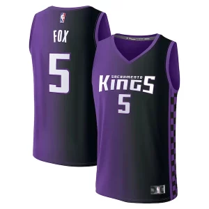 De'Aaron Fox Chic Sacramento Kings Fast Break Replica Player Jersey Statement Edition Purple for Basketball Enthusiasts