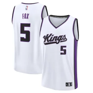 De'Aaron Fox Sacramento Kings Fast Break Replica Player Jersey Association Edition Elegant White Perfect for Game Day
