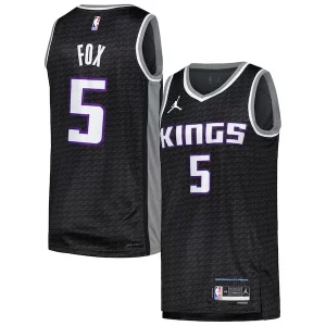 De'Aaron Fox Sacramento Kings Jordan Brand Swingman Player Jersey Statement Edition Stylish Black Ideal for Collectors