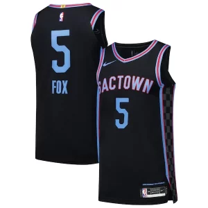 De'Aaron Fox Sacramento Kings Nike Authentic Player Jersey Gorgeous City Edition Black Ideal for Collectors