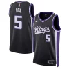 De'Aaron Fox Sacramento Kings Nike Unisex Swingman Trendy Jersey Association Edition Black Perfect for Game Day