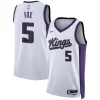 De'Aaron Fox Sacramento Kings Nike Unisex Swingman Trendy Jersey Association Edition White/Black Perfect for Game Day