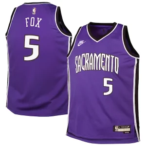 De'Aaron Fox Sacramento Kings Nike Youth 2024/25 Swingman Jersey Chic Purple Classic Edition Perfect for Game Day
