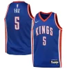 De'Aaron Fox Sacramento Kings Nike Youth Chic 2024/25 Swingman Player Jersey City Edition Blue Perfect for Game Day