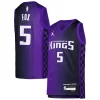 De'Aaron Fox Sacramento Kings Unique Jordan Brand Youth Swingman Jersey Statement Edition Purple for Basketball Enthusiasts