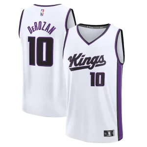 DeMar DeRozan Sacramento Kings Youth Fast Break Replica Player Jersey Association Edition White Trendy Perfect for Game Day