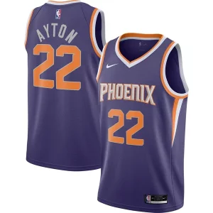 Deandre Ayton Phoenix Suns Nike 2020/21 Eye - catching Swingman Player Jersey Icon Edition Purple Perfect for Game Day