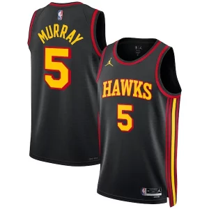 Dejounte Murray Atlanta Hawks Elegant Jordan Brand Unisex Swingman Jersey Statement Edition Black Perfect for Game Day