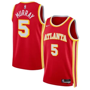 Dejounte Murray Atlanta Hawks Nike Unisex Swingman Chic Jersey Association Edition Red for Basketball Enthusiasts