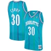 Dell Curry Charlotte Hornets 1992/93 Gorgeous Hardwood Classics Swingman Jersey Teal for Basketball Enthusiasts