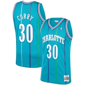 Dell Curry Charlotte Hornets 1992/93 Gorgeous Hardwood Classics Swingman Jersey Teal for Basketball Enthusiasts