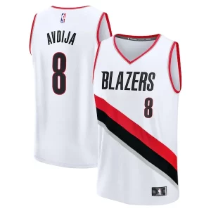 Deni Avdija Portland Trail Blazers Fast Break Replica Player Jersey Trendy Association Edition White Ideal for Collectors