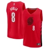 Deni Avdija Portland Trail Blazers Elegant Fast Break Player Jersey Statement Edition Red Must - Have for Jerseys Lovers