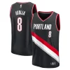 Deni Avdija Portland Trail Blazers Youth Unique Fast Break Replica Player Jersey Icon Edition Black Ideal for Collectors