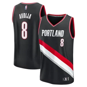Deni Avdija Portland Trail Blazers Youth Unique Fast Break Replica Player Jersey Icon Edition Black Ideal for Collectors
