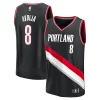 Deni Stylish Avdija Portland Trail Blazers Fast Break Replica Player Jersey Icon Edition Black Perfect for Game Day