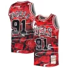 Dennis Rodman Chicago Bulls 1997/98 Hardwood Classics Lunar New Year Swingman Jersey Eye - catching Red Must - Have for Jerseys Lovers