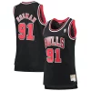 Dennis Rodman Chicago Bulls Women's Hardwood Trendy Classics Swingman Jersey Black Great for Fans