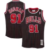 Dennis Rodman Chicago Trendy Bulls Youth 1995/96 Hardwood Classics Swingman Jersey Black Ideal for Collectors