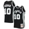 Dennis Rodman San Antonio Elegant Spurs 2001/02 Hardwood Classics Swingman Jersey Black Must - Have for Jerseys Lovers