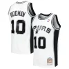 Dennis Rodman San Antonio Spurs 2001/02 Hardwood Classics Swingman Stylish Jersey White Perfect for Game Day