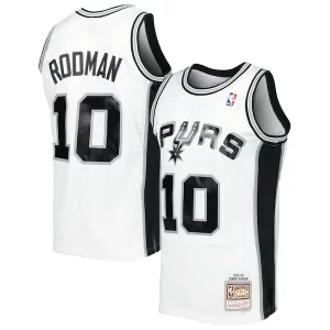 Dennis Rodman San Antonio Spurs 2001/02 Hardwood Classics Swingman Stylish Jersey White Perfect for Game Day