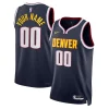 Denver Nuggets Nike Eye - catching Unisex Swingman Custom Jersey Navy Icon Edition Great for Fans