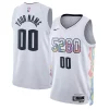 Denver Nuggets Nike Unisex 2024/25 Custom Swingman Elegant Jersey City Edition White Ideal for Collectors