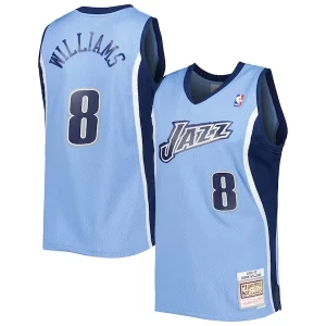 Deron Williams Utah Jazz 2001/02 Trendy Hardwood Classics Swingman Jersey Blue Great for Fans