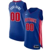 Detroit Pistons Nike Authentic Custom Jersey Eye - catching Blue Icon Edition for Basketball Enthusiasts