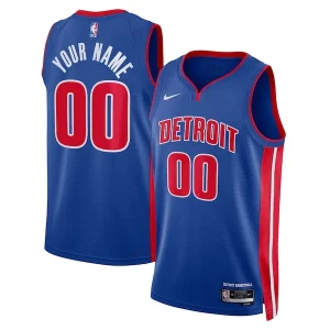 Detroit Pistons Nike Unisex Premium Swingman Custom Jersey Blue Icon Edition Ideal for Collectors