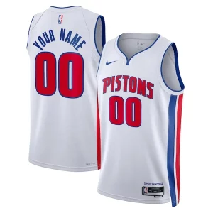 Detroit Pistons Nike Unisex Swingman Premium Custom Jersey White Association Edition for Basketball Enthusiasts