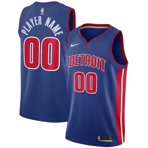 Detroit Pistons Trendy Nike Swingman Custom Jersey Blue Icon Edition Ideal for Collectors