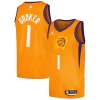 Devin Booker Phoenix Suns Eye - catching Jordan Brand Swingman Player Jersey Statement Edition Orange Perfect for Game Day