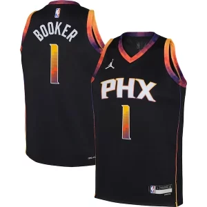 Devin Booker Phoenix Suns Jordan Brand Youth Swingman Jersey Gorgeous Statement Edition Black Perfect for Game Day