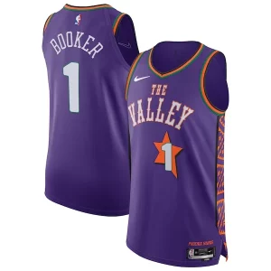 Devin Booker Phoenix Suns Nike 2024/25 Authentic Unique Player Jersey City Edition Purple Must - Have for Jerseys Lovers
