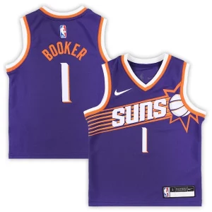 Devin Booker Phoenix Suns Nike Preschool Eye - catching Swingman Player Jersey Icon Edition Purple for Basketball Enthusiasts