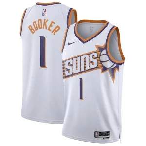Devin Booker Phoenix Suns Nike Unisex Swingman Jersey Association Edition White Stylish Must - Have for Jerseys Lovers