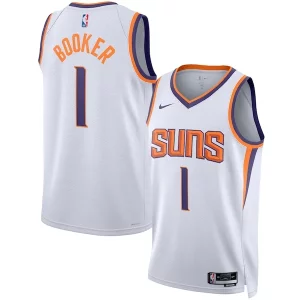 Devin Booker Phoenix Suns Nike Unisex Swingman Jersey Association Edition White/Purple Chic Must - Have for Jerseys Lovers