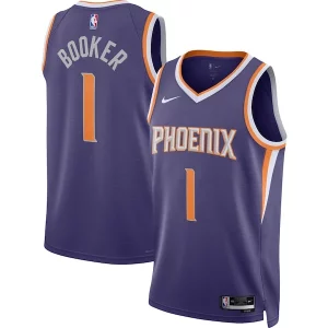 Devin Booker Phoenix Suns Nike Unisex Swingman Jersey Icon Edition Stylish Purple/White Ideal for Collectors