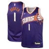 Devin Booker Phoenix Eye - catching Suns Nike Youth Swingman Jersey Icon Edition Purple Perfect for Game Day
