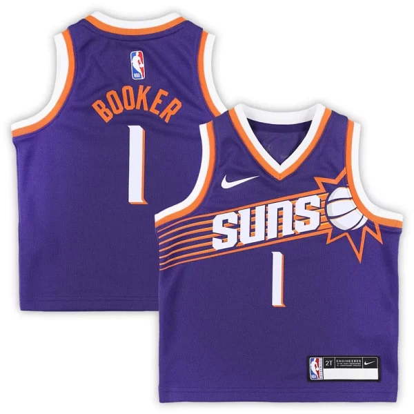 Devin Booker Stylish Phoenix Suns Nike Toddler Swingman Player Jersey Icon Edition Purple Perfect for Game Day