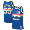 Dikembe Mutombo Denver Nuggets Eye - catching 1991/92 Hardwood Classics Swingman Jersey Blue Perfect for Game Day