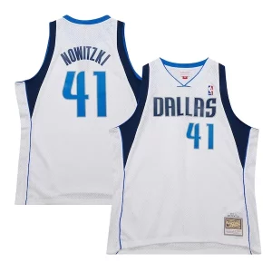 Dirk Nowitzki Dallas Elegant Mavericks 2010/11 Hardwood Classics Swingman Jersey White Ideal for Collectors