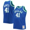 Dirk Nowitzki Dallas Mavericks Big & Tall 1998/99 NBA 75th Gorgeous Anniversary Diamond Swingman Jersey Blue for Basketball Enthusiasts