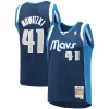 Dirk Nowitzki Dallas Mavericks Fabulous 2011/12 Hardwood Classics Swingman Jersey Navy Must - Have for Jerseys Lovers