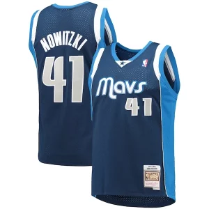 Dirk Nowitzki Dallas Mavericks Fabulous 2011/12 Hardwood Classics Swingman Jersey Navy Must - Have for Jerseys Lovers